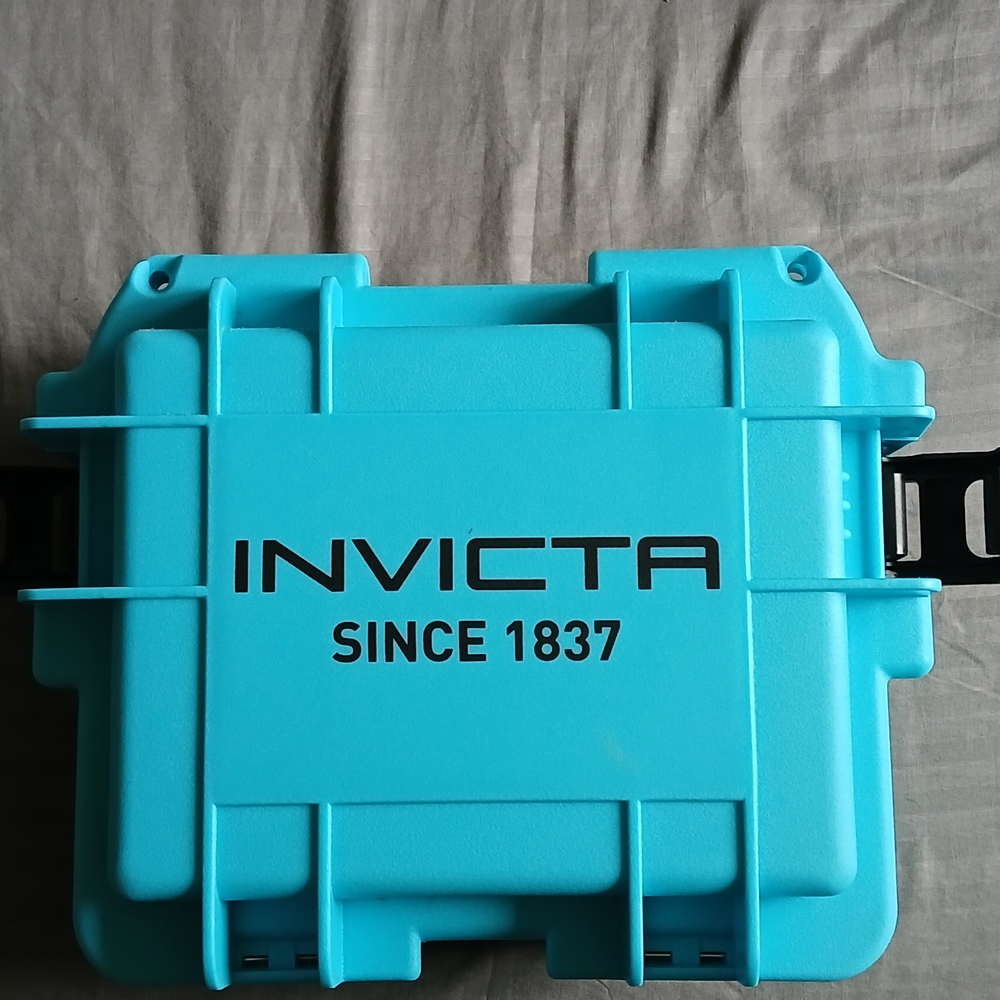 Invicta Mens Watch Turquoise Protective Carry Storage Case 3 Watch Case